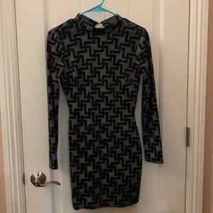 Open back cocktail dress